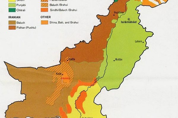 Map: Pakistan Ethnic Groups