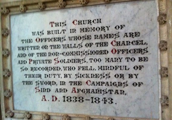British and Indian War Dead in Afghanistan, 1838-1843, Honored by Mumbai Church (Photos)