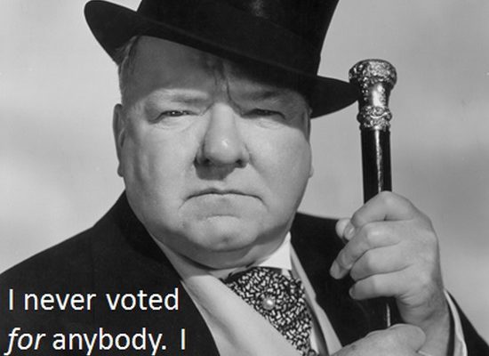 On the Right Way to Vote (W. C. Fields Poster)