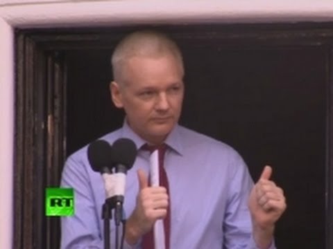 Assange Demands end of US War on Whistleblowers
