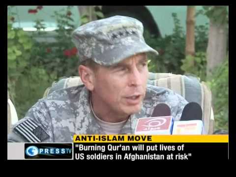 ‘Burn the Qur’an Day’ Endangers US Troops: Petraeus