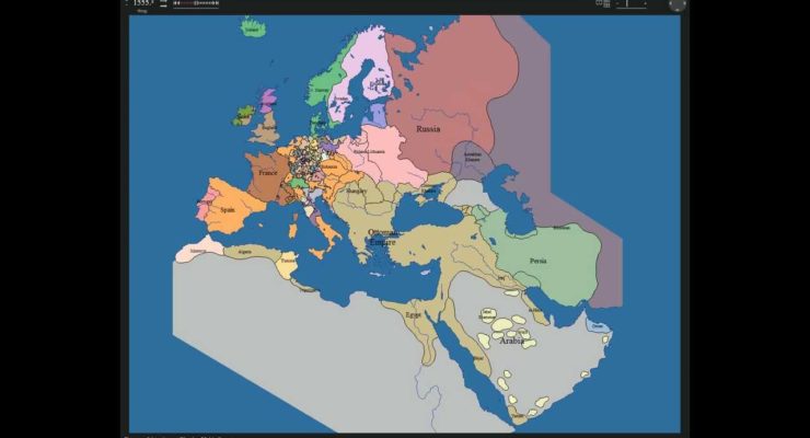 The Changing map of Europe and the Middle East, 1000 – 2000 (10-min. Video)