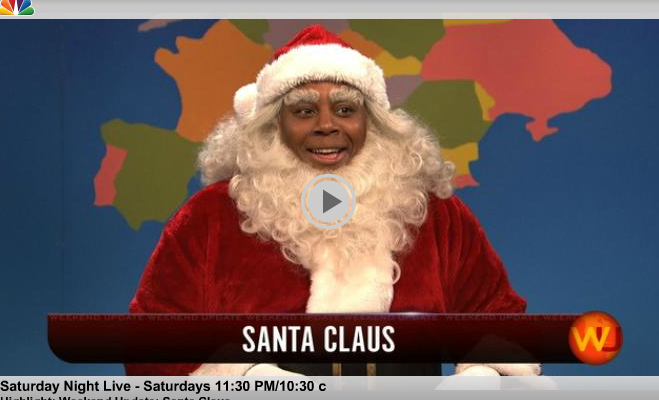 SNL:  Not only is Santa Black, but one of his Reindeers is Gay