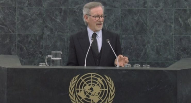 Director Steven Spielberg speaks at UN Holocaust Remembrance Day: “There are no Bystanders to History”