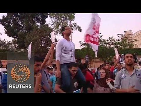 Egyptian Youth Protest against Anti-Protest Law a month before Elections