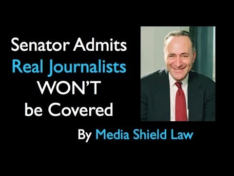 If Senate’s Phony Journalist “Shield Law” wouldn’t Protect a Glenn Greenwald what Good is It?