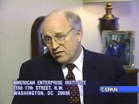 “If you take down the central gov’t…you could… see… pieces of Iraq fly off”- Dick Cheney 1994