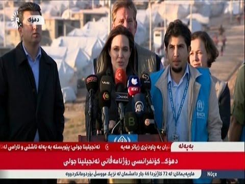 Angelina Jolie in Iraq: Int’l Community Failing Refugees from ISIL Brutality