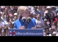 Hillary Clinton kicks off Campaign in NYC: Says Heir to FDR pro-Middle Class Policies (Full video)