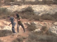 Jewish Squatter attack on Leader of Rabbis for Human Rights caught on Video