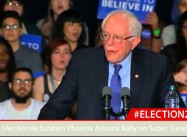 Here’s the Bernie Sanders Primary Day Speech Corporate News Blacked Out