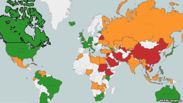 Watchdog Says World Internet Freedom In Decline