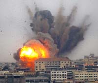 Israeli Bombers Hit Christian Areas