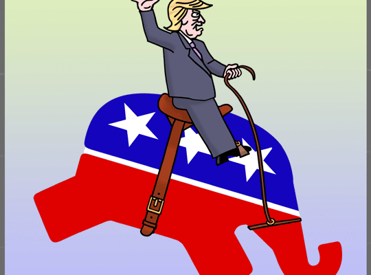 First Time at the Rodeo?  (Political Cartoon)