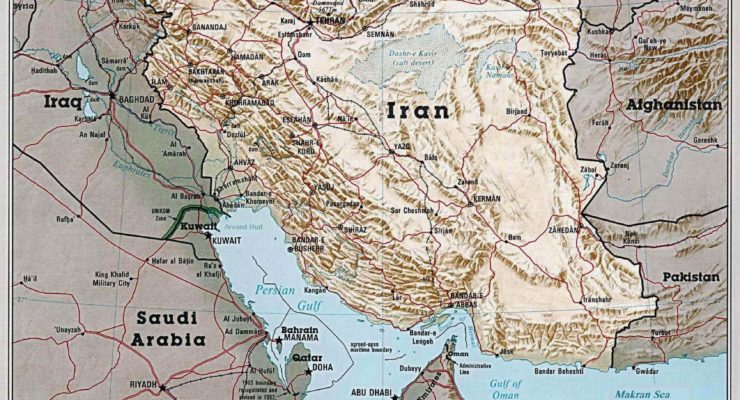 Map: Modern Iran