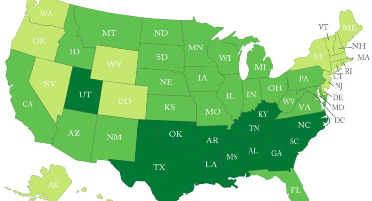 States with Highest Religiosity most Opposed to Obamacare