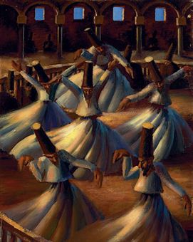 “The Whirling Dervishes” by Mahmud Said (Painting)