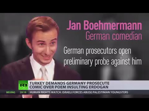 Turkey’s Pres. Erdogan demands Germany prosecute comedian over satirical poem
