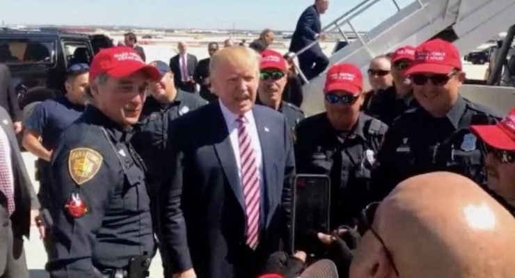 Partial Police? Uniformed Texas Officers Wear Trump Hats