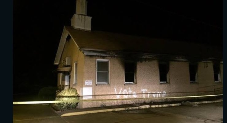 Black Mississippi Church Burned, Vandalized with ‘Vote Trump’