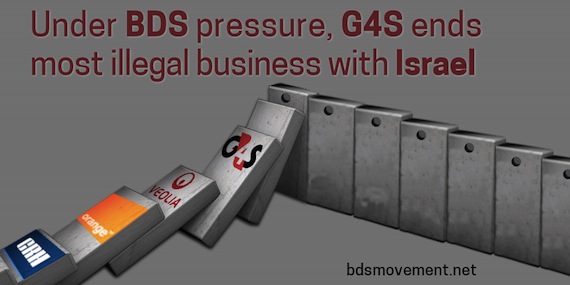 Under BDS Pressure, G4S Ends Most Illegal Business with Israel