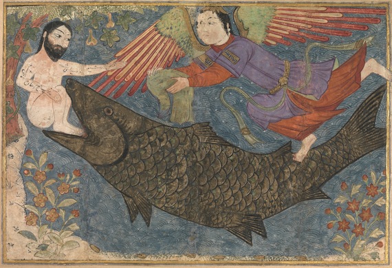 Image of the Day:  “Jonah and the Whale” (Persian Miniature)