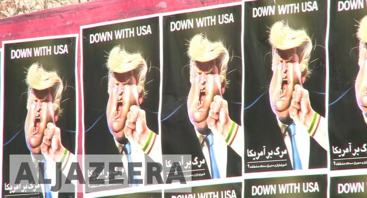 As 100K Iranians Protest Trump; some thank Americans for defending Muslims