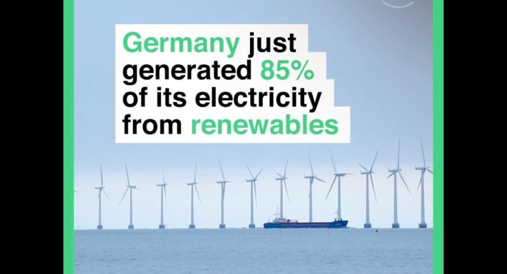 Record: Germany at 35% Renewables in Electricity Production