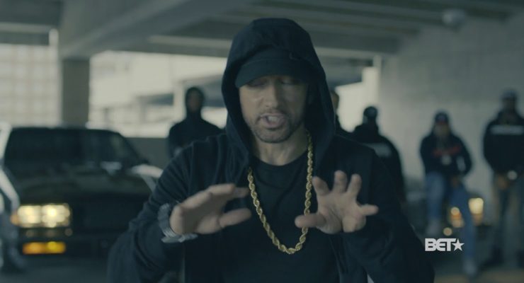 Detroit’s Eminem raps against Trump, defends Muslims