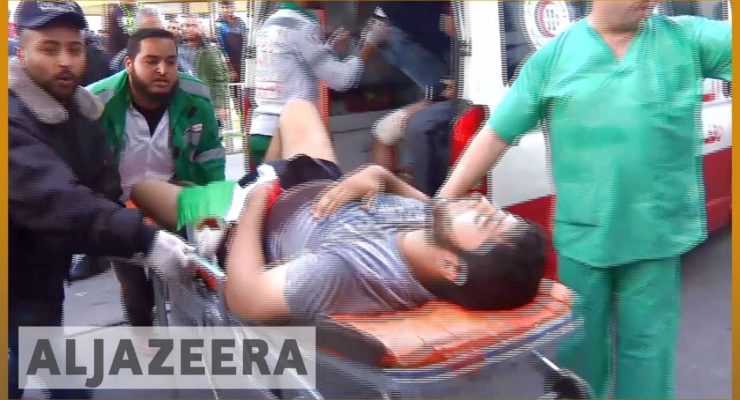 Gaza: Hundreds Wounded by live fire as Israeli Snipers Shot protesters in Back & while at Prayer