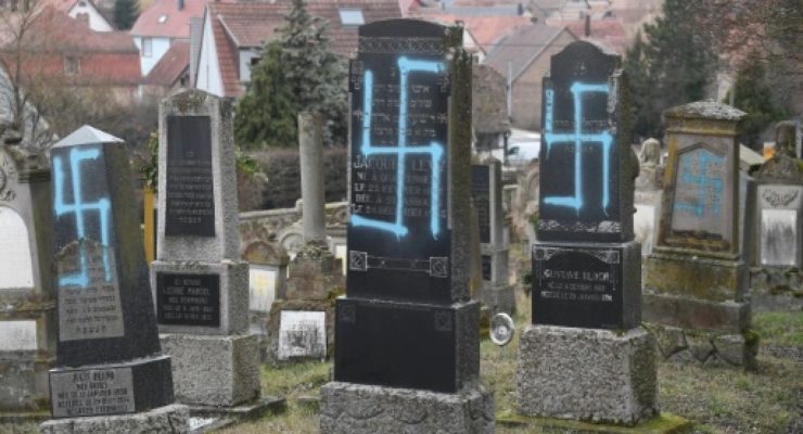 French Neo-Nazis Desecrate Jewish Cemetery with Swastikas in Alsace