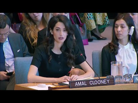 Why did the Trump Admin. Obstruct UN Resolution against War Rape that Amal Clooney Supported?