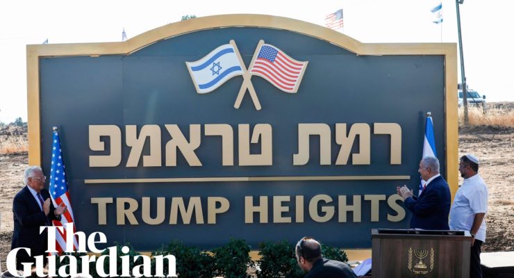 Trump Heights on Stolen Golan an Indictment of Colonial White Privilege