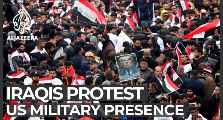 Tens of Thousands of Iraqis mass in Baghdad to Demand Expulsion of US Troops, Hang Trump in Effigy