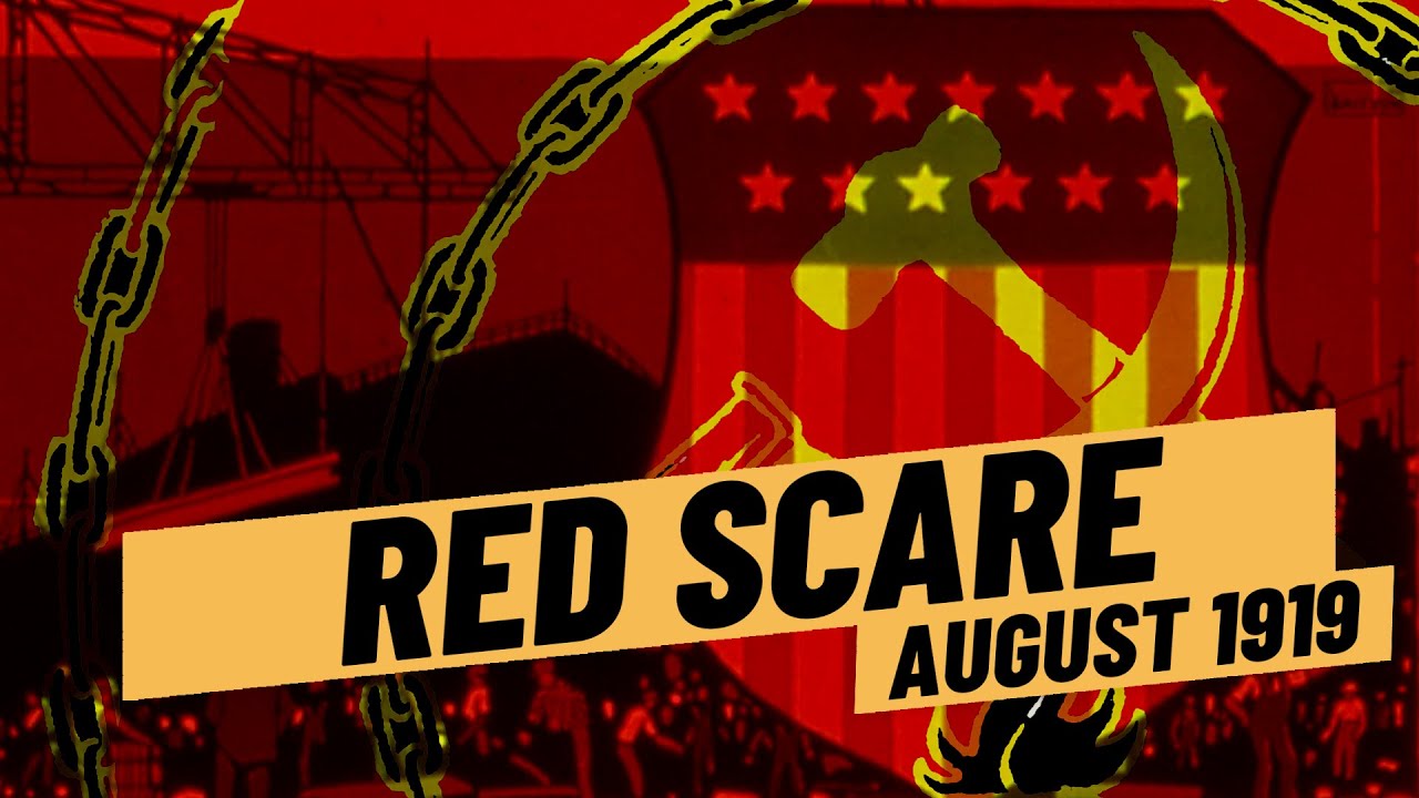 Red scare. Red Scare in USA. Red Scare 1929. Communism Revolution.