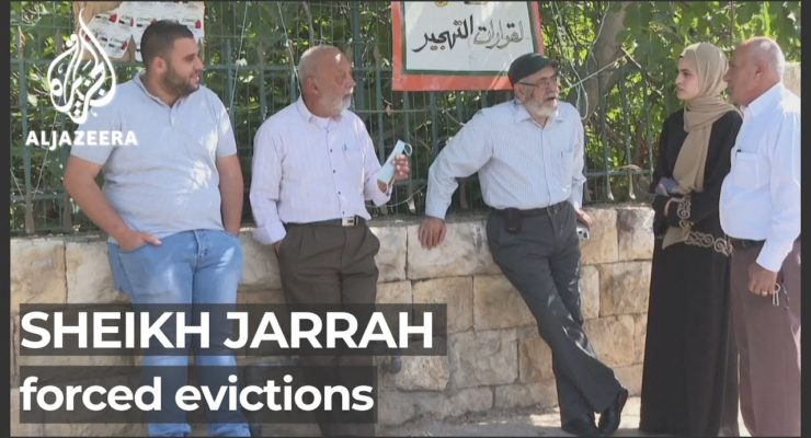 Sheikh Jarrah Palestinian Families Reject Israeli theft of their Homes, turning them into Renters