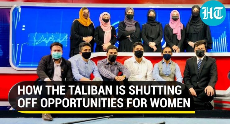 Free Her Face’: Male Afghan Journalists Don Masks, Express Solidarity With Female Colleagues
