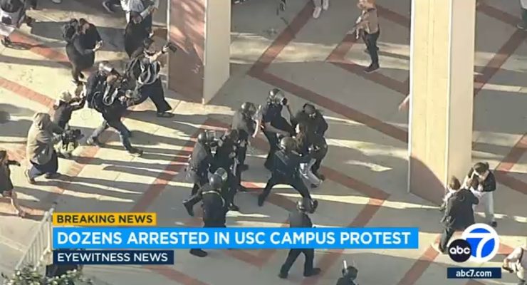 USC:   17 History Department Faculty Demand Resignation of President, Others, for use of Violence against Campus Community