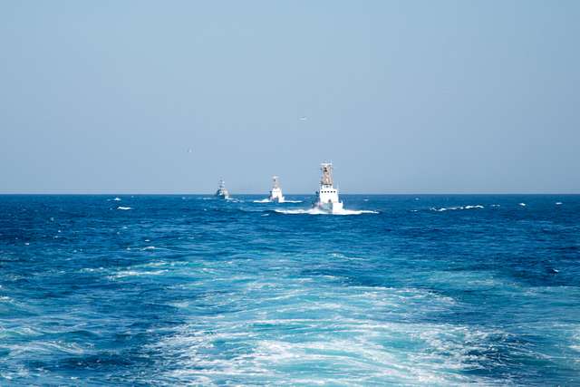 American and Iranian forces are enforcing rival maritime orders in the Strait of Hormuz